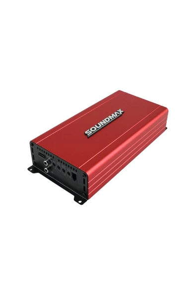 Soundmax Sx-Lm1200.1 Mono Amfi Kırmızı Bas Amfisi 1ohm 1200rms- 2 Ohm 880rms-4ohm 600rms-bas Kontrollü ürün görseli 1