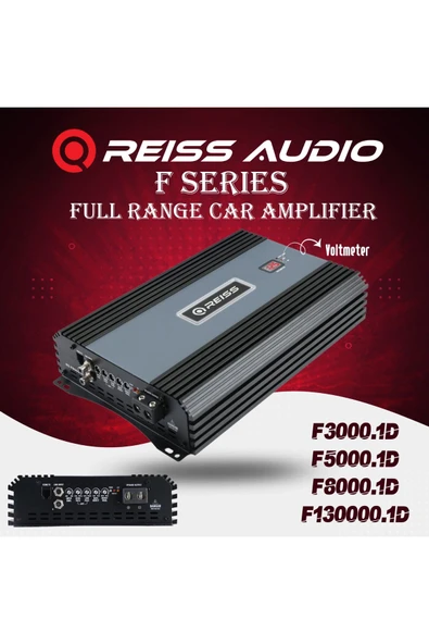 Reiss Audio Rs-F5000.1d Mono Amfi Fanlı Bas Amfisi 1ohm 5000rms- 2 Ohm 2600rms-4ohm 1600rms-bas Kontrollü ürün görseli 1
