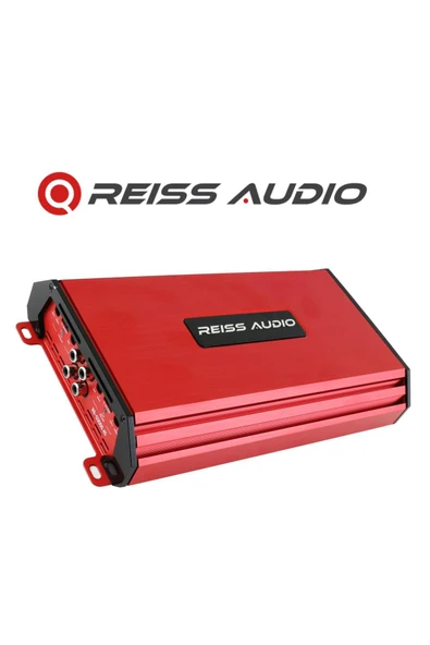 Reiss Audio Rs-Q3000.4 d 4x150 Rms Mini Pro Seri Kırmızı oto Amfi Anfi Amplifier aksr ürün görseli 1