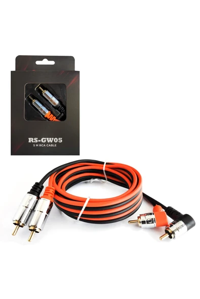 REISS AUDIO Anfi Kablosu 2rca 2rca 5mt Gold Reıss Rs-gw05 ürün görseli 1