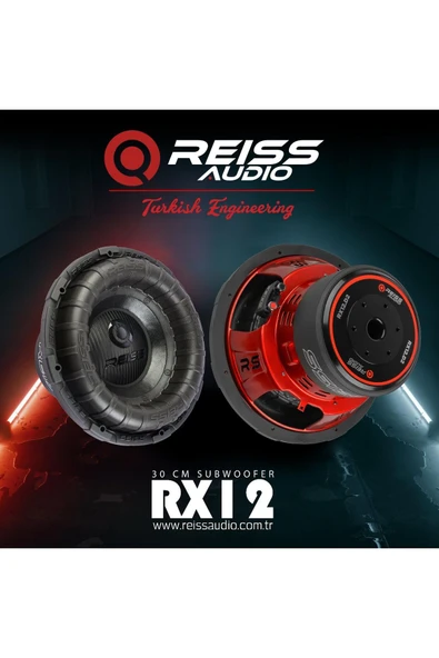 Reiss Rs-rx12 2000wat 600 Rms 30cm Spl Subwoofer ürün görseli 1