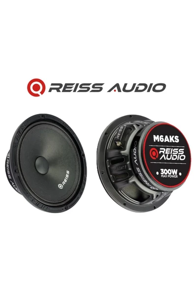 Reiss Rs-m6aks Çifti 600w-240w Rms Özel Seri 16cm Metal Kapaklı Oto Midrange Hoparlör Takım Aksr ürün görseli 1