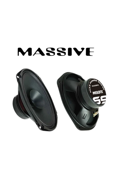Massive Ms-m692fx Özel Seri Çifti 600w-240w Rms Tanesi Oval Oto Midrange Hoparlör Aksr ürün görseli 1