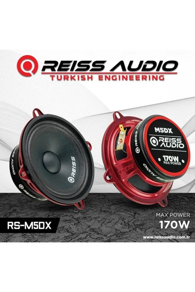 REISS AUDIO Rs-m5dx 13 Cm 170 Watt 60 Rms Profesyonel Oto Midrange Hoparlör ürün görseli 1