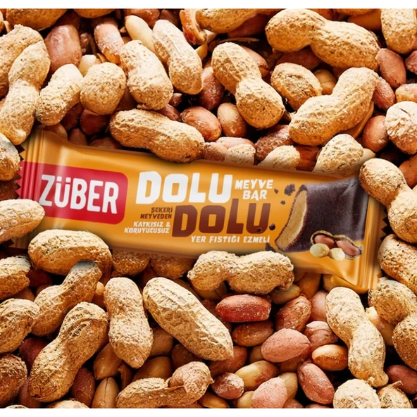 Züber Dolu Dolu Fıstık Ezme Meyve Bar 30 Gr ürün görseli 1