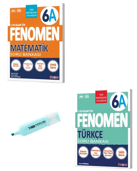 6. Sınıf A Serisi Matematik Ve Türkçe Soru Bankası ürün görseli 1