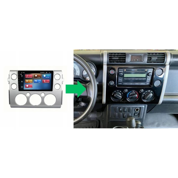 Toyota Fj Cruiser Android Multimedya Sistemi 4-64 Cadence (2007-2008) ürün görseli 1