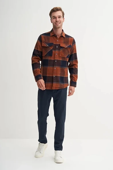 Cazador Regular Fit Cep Detaylı Oduncu Gömlek-20110 ürün görseli 1