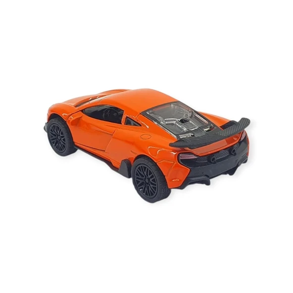 Çek Bırak Araba Metal - 3661C- Turuncu - Resim 3