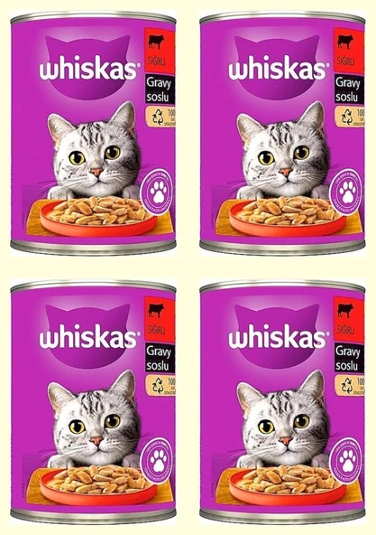 Whiskas Konserve Mama 400 gr Sıgır Etlı X 4 Adet ürün görseli 1