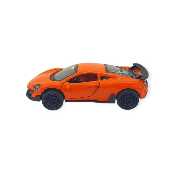 Çek Bırak Araba Metal - 3661C- Turuncu - Resim 4