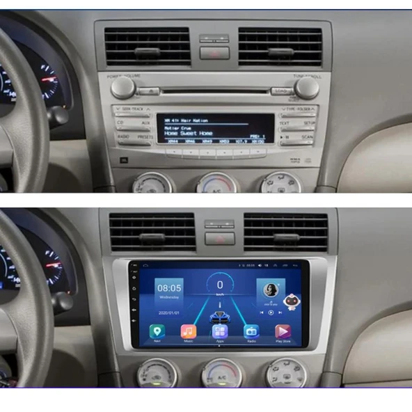 Toyota Camry Android Multimedya Sistemi 4-64 Cadence (2006-2011) ürün görseli 1