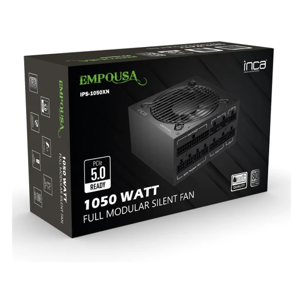 Inca Empousa IPS-1050XN 1050W 80+ Platin Modüler Güç Kaynağı ürün görseli 1