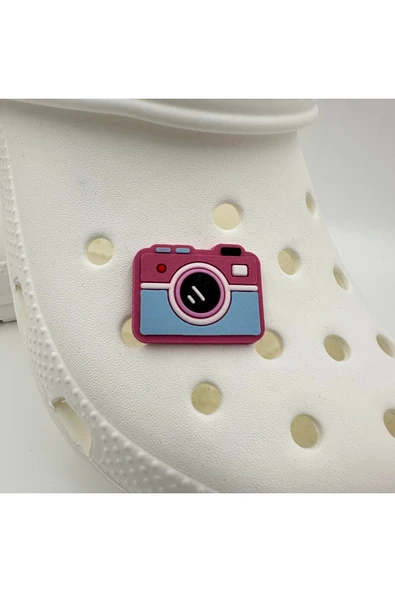 Crocs Terlik Süsü ve Aksesuarı , Çanta Süsü – Jibbitz 3D Kabartma Fotoğraf Makinası Görsel Figür Aksesuar ürün görseli 1