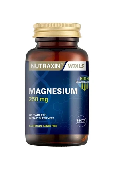 Nutraxin Magnesium Citrate 250 mg 60 Tablet ürün görseli 1