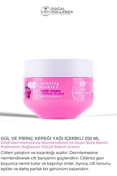 Treets-Gül ve Pirinç Kepeği Özlü Cildi Nemlendiren ve Uzun Süre Nemli Kalmasını Sağlayan Vücut Bakım kremi ürün görseli 1