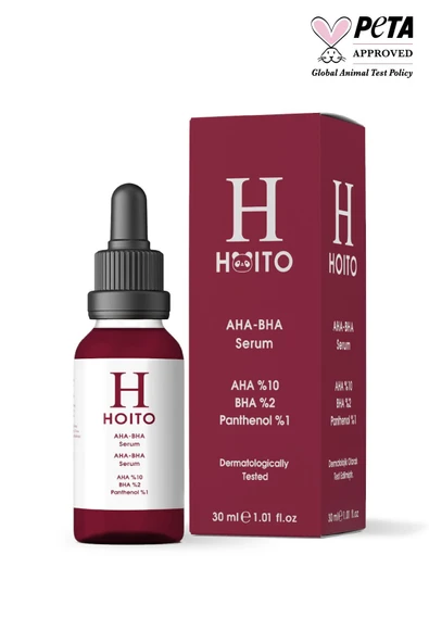 Aha Bha Serum 30ml - Canlandırıcı Cilt Tonu Eşitleyici Kırmızı Peeling Cilt Bakım Serumu ürün görseli 1