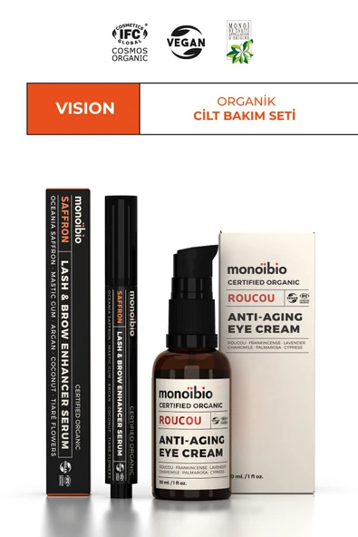 VISION Organik Cilt Bakım Seti - Cosmos Organic Sertifikalı & Vegan ürün görseli 1