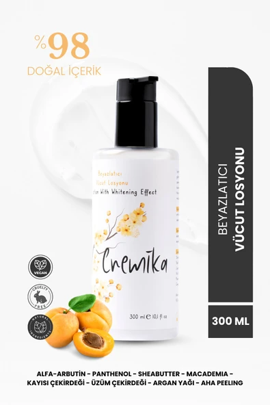 Beyazlatıcı Vücut Losyon Krem, Bearberry,arbutin%2, Sheabutter,panthenol,e Vitamini, Üzüm Çekirdeği ürün görseli 1