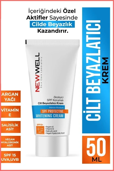 Besleyici SPF Korumalı Cilt Beyazlatıcı Krem 50ML ürün görseli 1