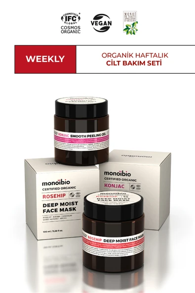 WEEKLY Organik Haftalık Cilt Bakım Seti - Cosmos Organic Sertifikalı & Vegan ürün görseli 1