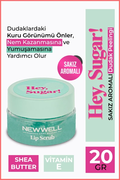 Hey Sugar! Sakız Aromalı Dudak Peelingi 20gr ürün görseli 1