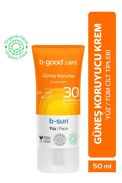 Yetişkin Güneş Kremi SPF 30 Yüz için 50 ml ürün görseli 1