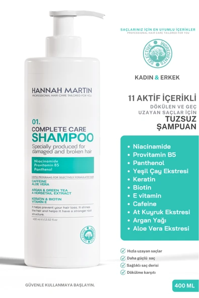Biotin Ve Niacinamide Içerikli,dökülen Ve Geç Uzayan Saçlar Için 11 Aktifli Dökülme Karşıtı Şampuan ürün görseli 1