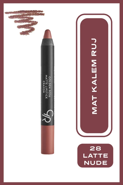 Matte Lipstick Crayon 28 Mat Ruj 3,5 g ürün görseli 1