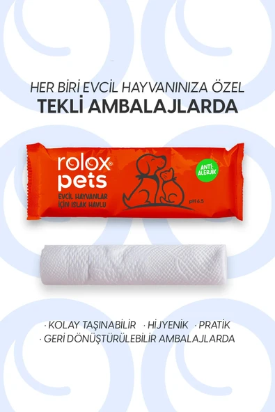 Pets - 100 paket - Evcil hayvanlar için Islak havlu - Resim 3
