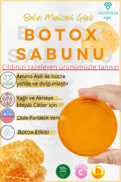 Botox Sabun Botoks Ciltteki Lekeleri Giderici Aydınlatıcı Bal Özlü ürün görseli 1
