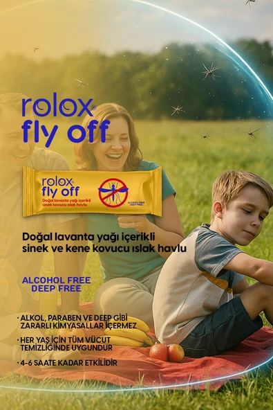 Fly Off - 50 Paket - Sinek Ve Kene Kovucu Islak Havlu ürün görseli 1