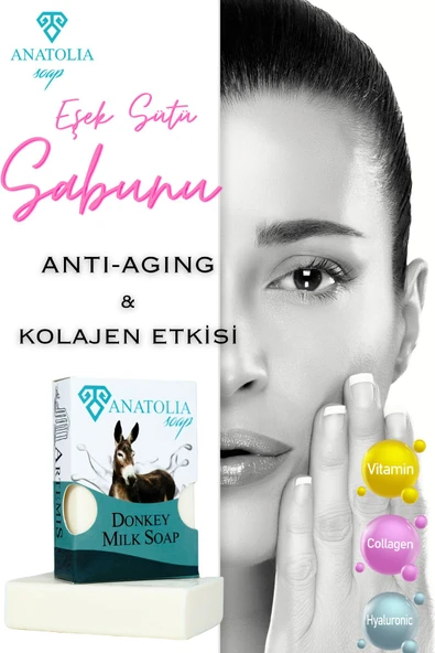 Eşek Sütü Sabunu Kırışıklıkları Gideriyor Cildi Gençleştiriyor Kolajen 100 gr ürün görseli 1