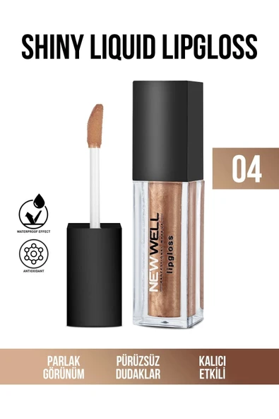 Shiny Liquid Lipstick - 04 ürün görseli 1