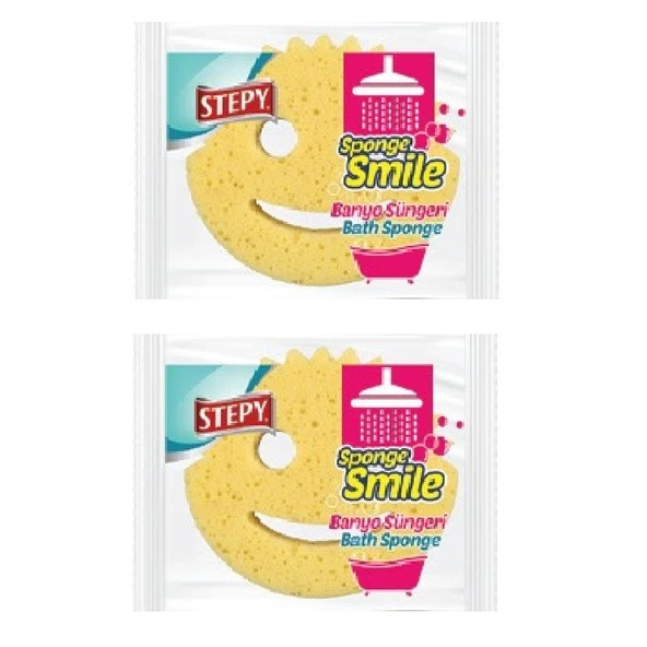 Stepy Smile Banyo Süngeri Antibakteriyel x 2 Paket ürün görseli 1