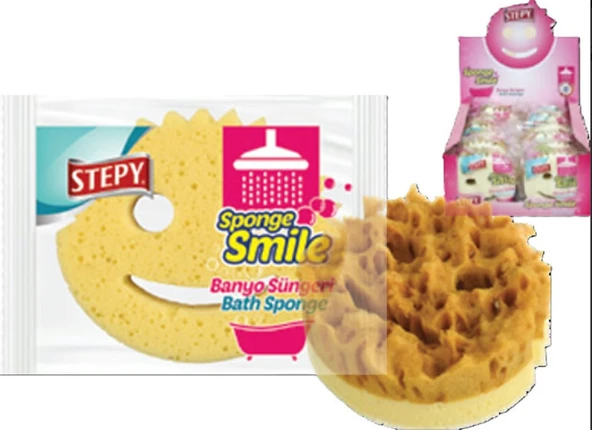 Stepy Smile Banyo Süngeri Antibakteriyel - Resim 2