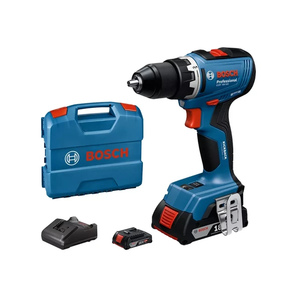 Bosch GSR 18V-65 2x2.0Ah Çift Akülü Vidalama ürün görseli 1