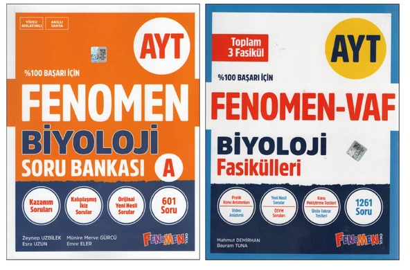 Fenomen AYT Biyoloji Soru Bankası + Biyoloji VAF ürün görseli 1