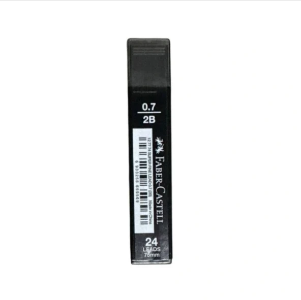 Süper Fine Kurşun Kalem Ucu (Min) T. Black 0.7mm 2B 75mm 24 Lü Tüp 1 adet ürün görseli 1