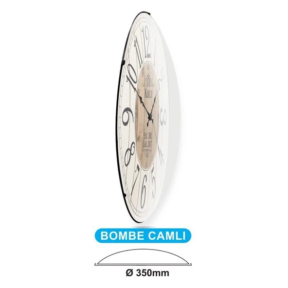 Galaxy Bombeli Duvar Saatleri 34CM - Resim 7