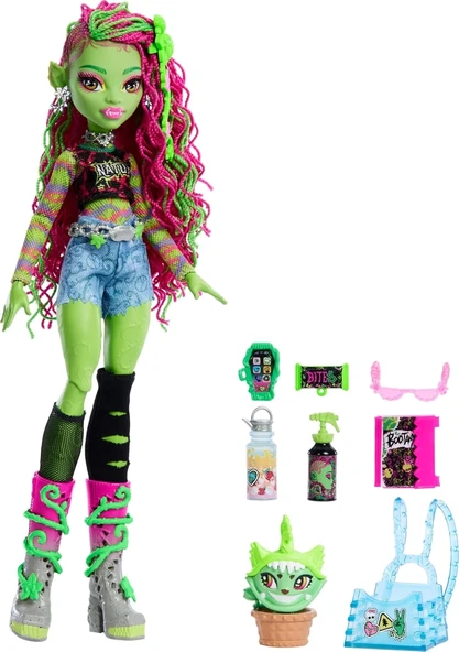 Monster High Acayip Havalı Arkadaşlar Venus Mcflytrap HRP81 - Resim 4