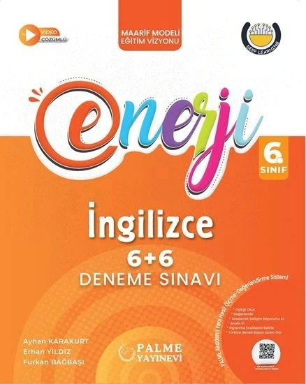 Palme 6.Sınıf Enerji 6+6 İngilizce Deneme Sınavı Yeni ürün görseli 1