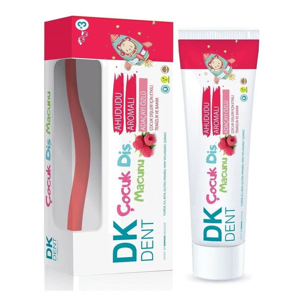 Dk Dent Diş Macunu 75ml+Diş Fırça Çocuk Ahududu ürün görseli 1