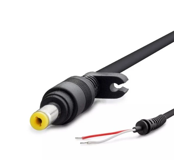 Hadron Hdx5546 Notebook Adaptör Tamir Kablosu 4.8 1.7 Hp 30W-90W 1.2M Siyah ürün görseli 1