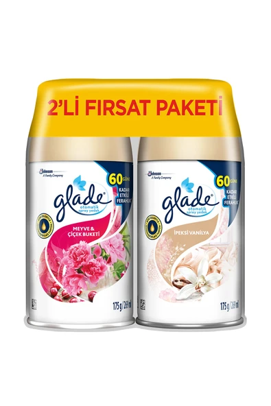 Glade Oda Kokusu, Otomatik Sprey Ipeksi Vanilya, Meyve Ve Çiçek Buketi, 269 ml 2 Yedek ürün görseli 1