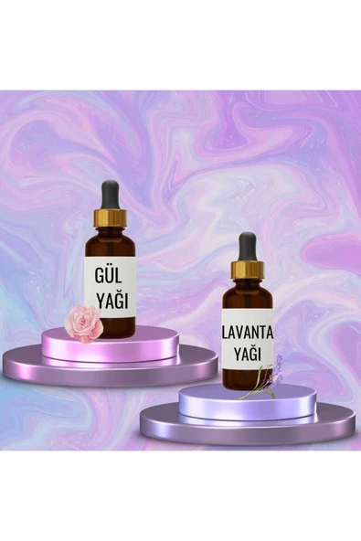 Gül Yağı 20 ml ve Lavanta Yağı 20 ml ürün görseli 1