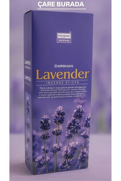 Darshan Incense - Lavender 20'li Çubuk Tütsü (Lavanta) ürün görseli 1