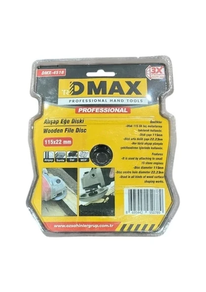 Dmax DMX-4518 Ahşap Eğe Törpü Diski 90 mm - Resim 2