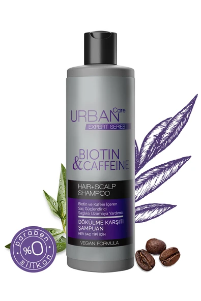 Urban Care Expert Biotin Ve Kafein Dökülme Karşıtı Saç Bakım Şampuanı 350 ml ürün görseli 1
