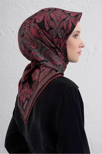Sura İpek Eşarp -2025/2026 -9421 - Resim 5